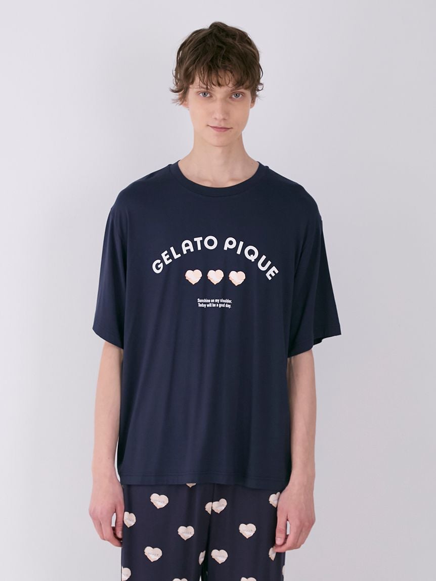 接触冷感】【UNISEX】ワンポイントTシャツ(トップス)｜ルームウェア・パジャマ通販のgelatopique（ジェラートピケ）公式サイト