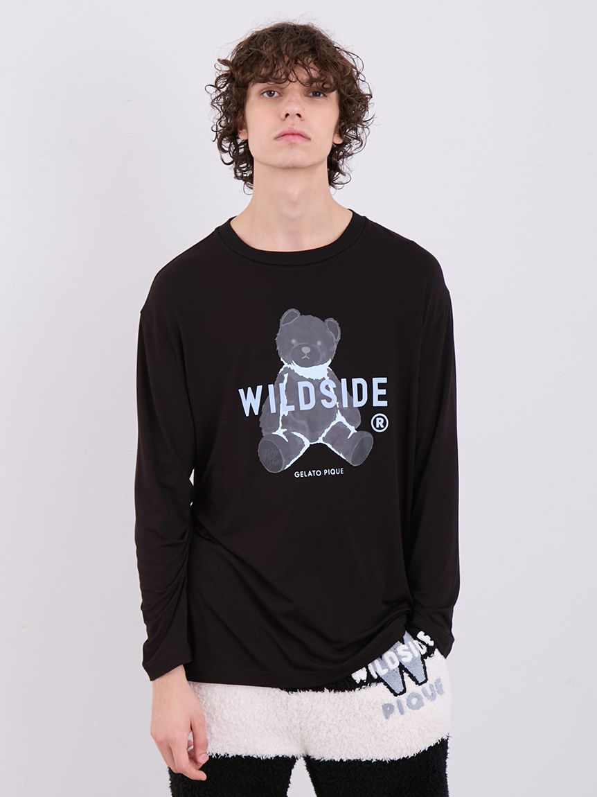 WILDSIDE】【UNISEX】ベアモチーフロングTシャツ(トップス)｜ルームウェア・パジャマ通販のgelatopique（ジェラートピケ）公式サイト