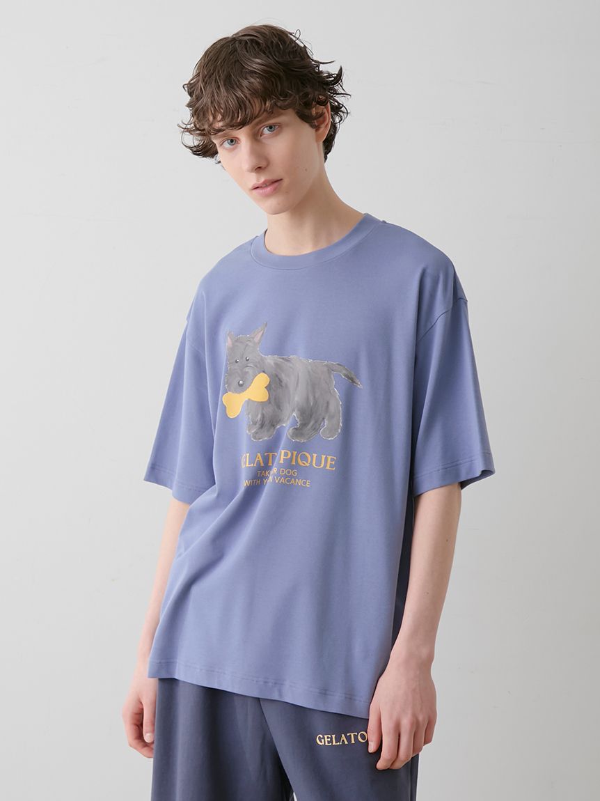 いちごワンポイントTシャツ(カットソー・Tシャツ)｜ルームウェア
