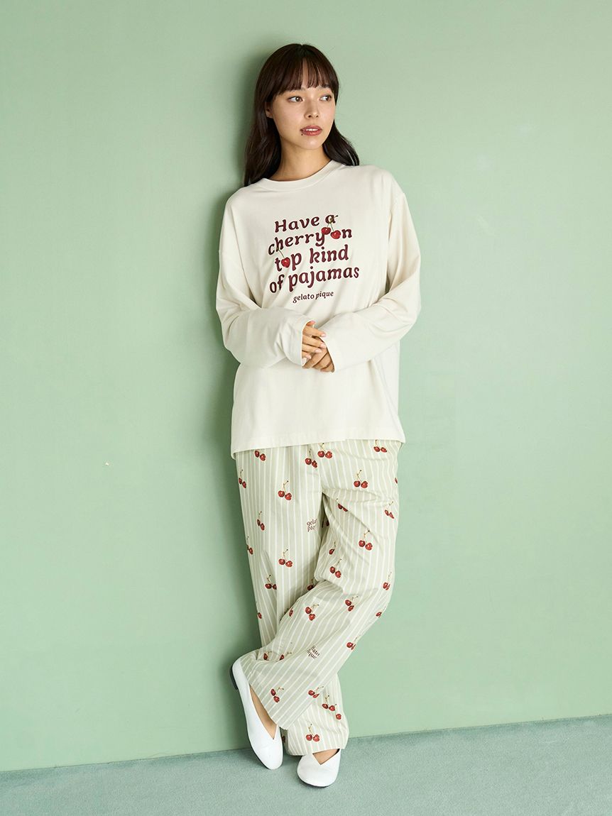 gelato pique チェリー柄ルームウェアセット 楽天市場】ジェラートピケ gelato pique 接触冷感 チェリー柄