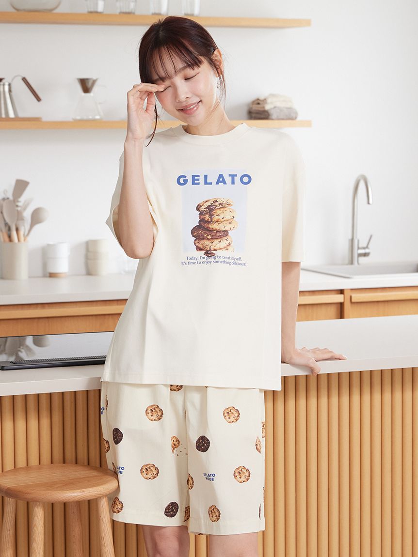 UNISEX】 【接触冷感】HIGH CALORIEワンポイントTシャツ(トップス