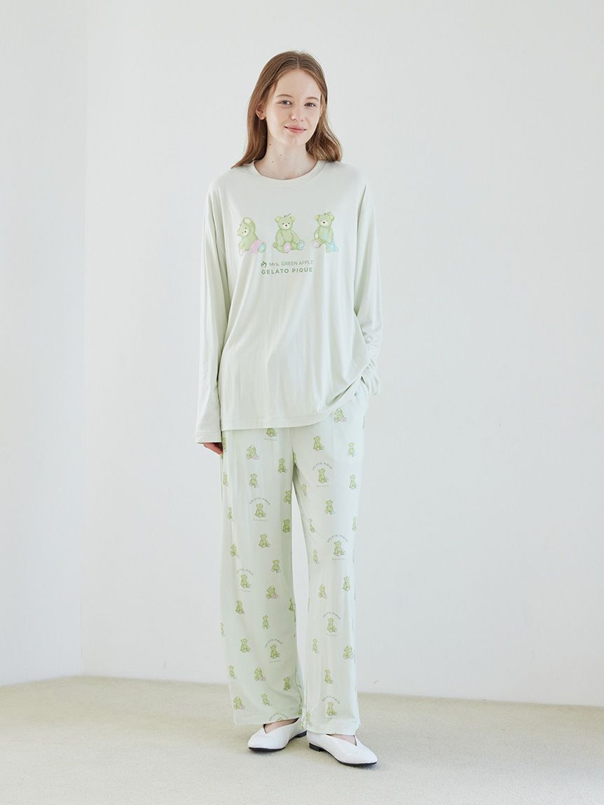 Mrs. GREEN APPLE】【ユニセックス】ワンポイントロンT&ロングパンツ