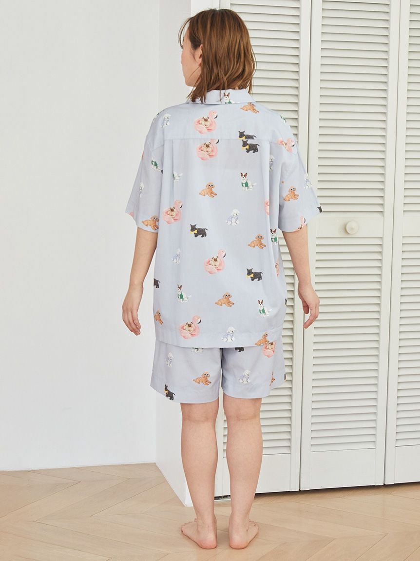【新品﻿】ジェラートピケ SUMMERDOG 総柄 ハーフパンツ Tシャツ gelato pique｜【UNISEX】SUMMER DOG総柄ハーフパンツ | Rakuten