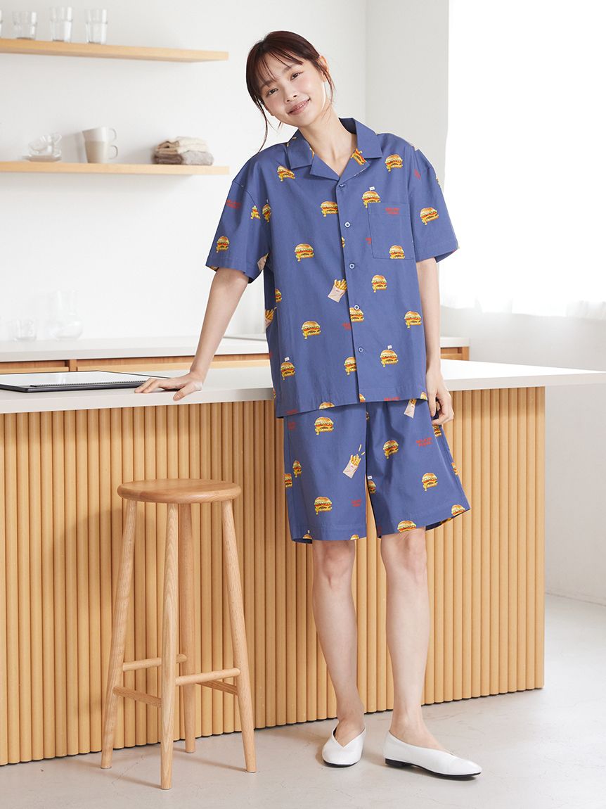 UNISEX】 【接触冷感】HIGH CALORIE柄シャツ(トップス)｜ルームウェア