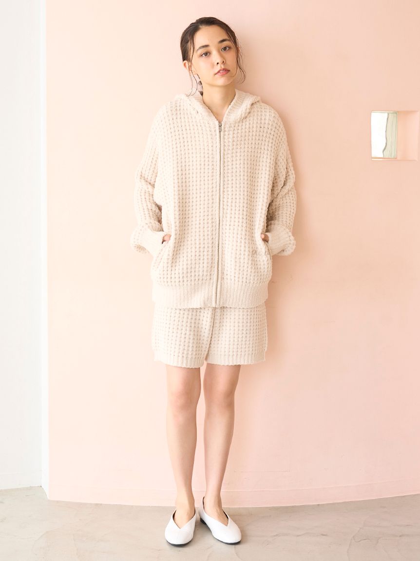 ジェラート ピケ　現行　UNISEX ワッフルパーカ　ワッフルハーフパンツ UNISEX】ワッフルハーフパンツ(ボトムス)｜ルームウェア・パジャマ通販