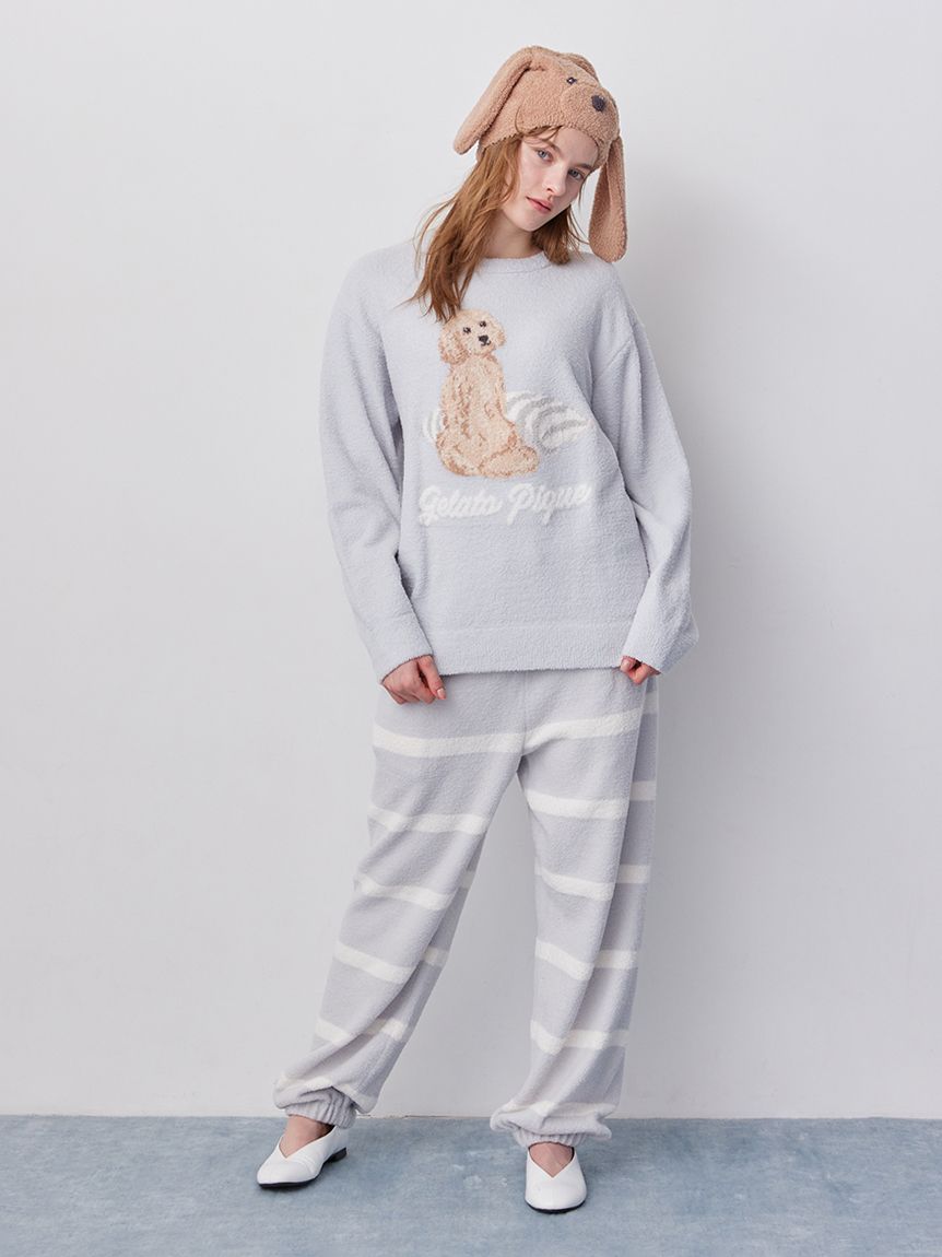 UNISEX】エアリーモコボーダーロングパンツ(ボトムス)｜ルームウェア