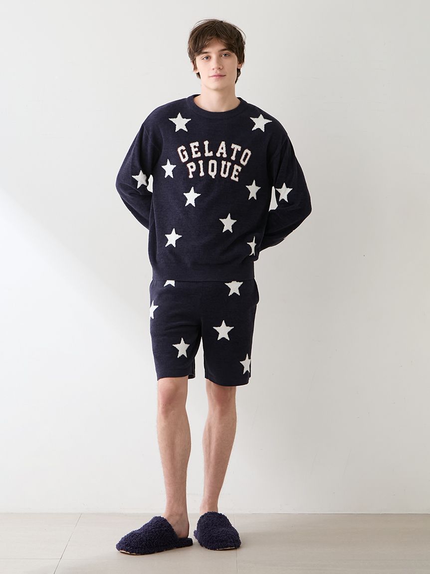 UNISEX】エアリーモコカレッジスタージャガードハーフパンツ(ボトムス