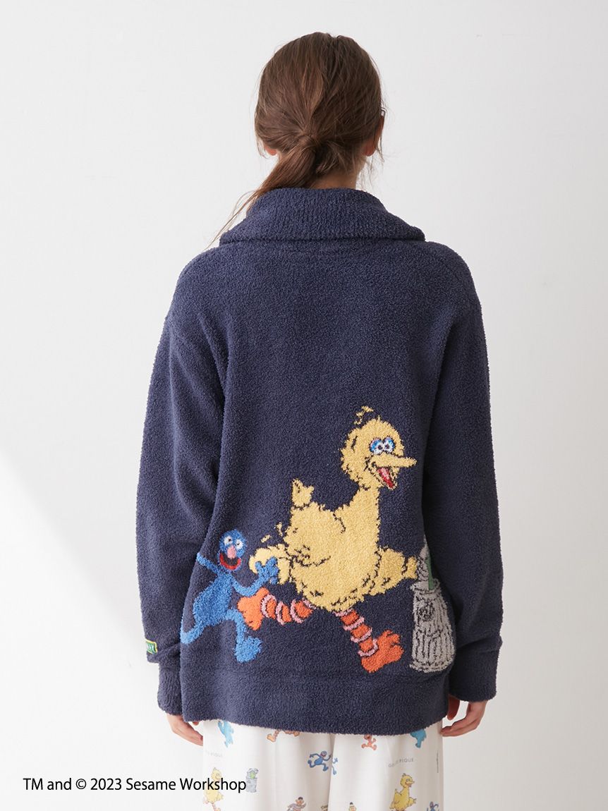 【SESAME STREET】【UNISEX】ジャガードショールカーディガン | PUNT235012