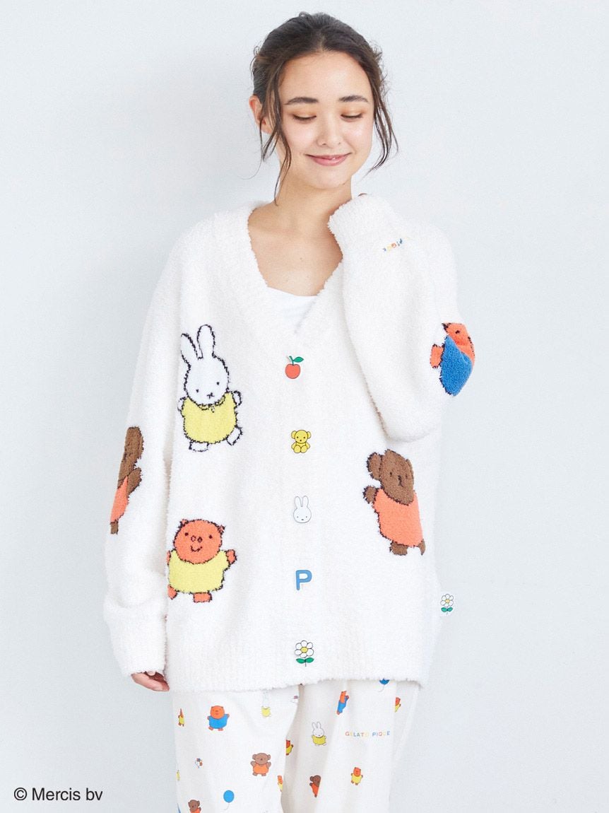 Dick Bruna】【UNISEX】ベビモコ総柄ジャガードカーディガン(トップス)｜ルームウェア・パジャマ通販のgelatopique（ジェラートピケ ）公式サイト