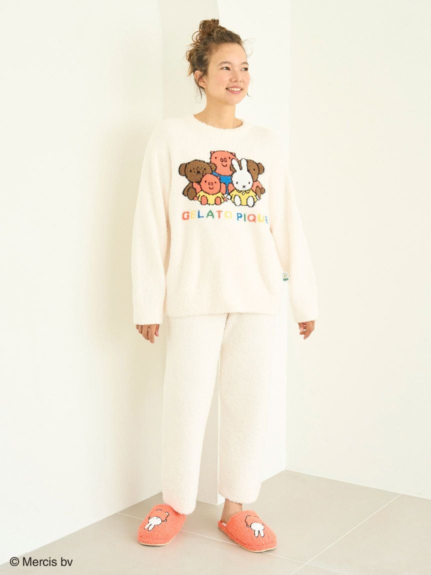 ONLINE限定】【Dick Bruna】【UNISEX】ベビモコワンポイントジャガードプルオーバー&ロングパンツ セット(トップス)｜ルームウェア・パジャマ通販のgelatopique（ジェラートピケ）公式サイト