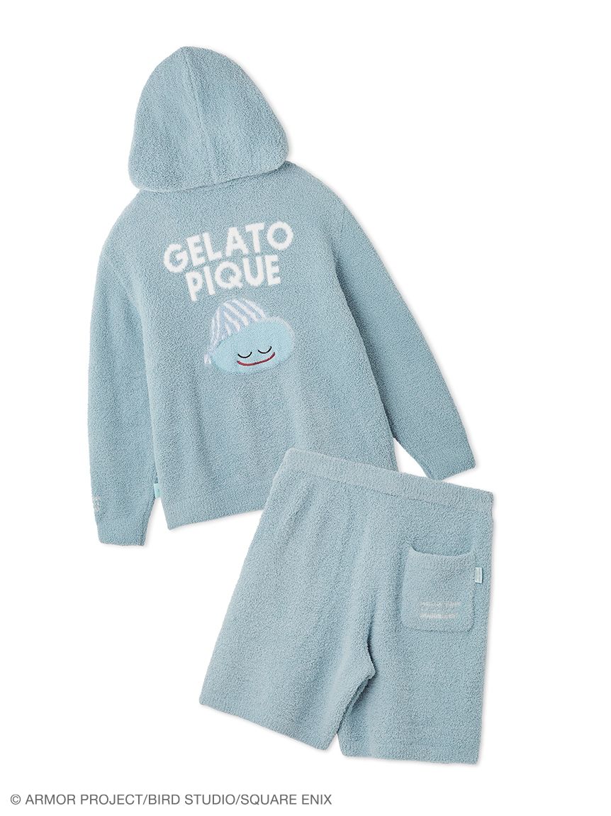 ジェラピケ　ドラクエ　ユニセックス　パウダースライムパーカ＆ハーフパンツセット ドラゴンクエスト】【ユニセックス】パウダースライムパーカ