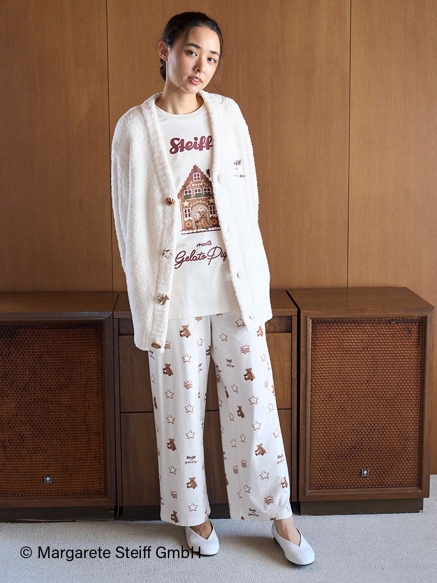 Steiff】【UNISEX】パウダージャガードカーディガン(トップス)｜ルーム