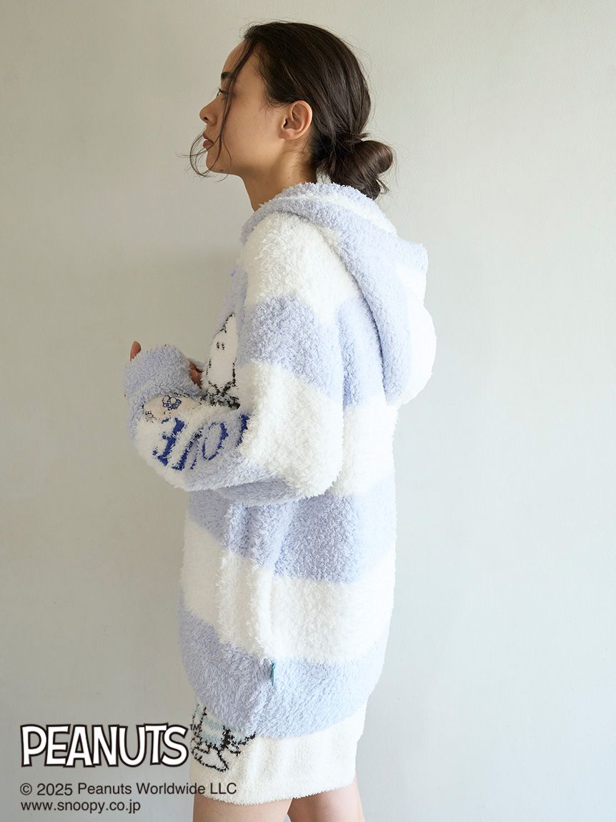 【新品】ジェラートピケ　PEANUTS ジャガードパーカー PEANUTS】【UNISEX】オリジナルアート ジャガードパーカ