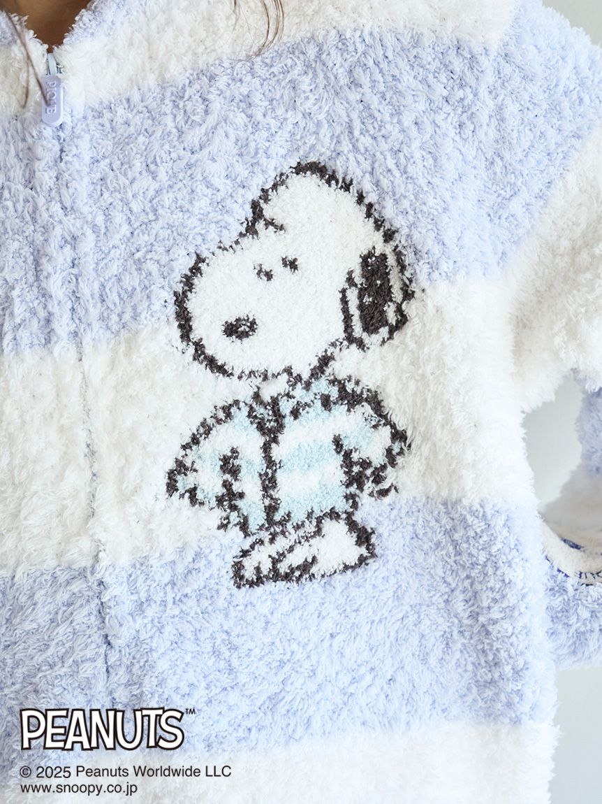 ジェラピケ　PEANUTS スヌーピー ジェラートジャガードパーカー　ピンク PEANUTS】【UNISEX】オリジナルアート ジャガードパーカ(パーカー