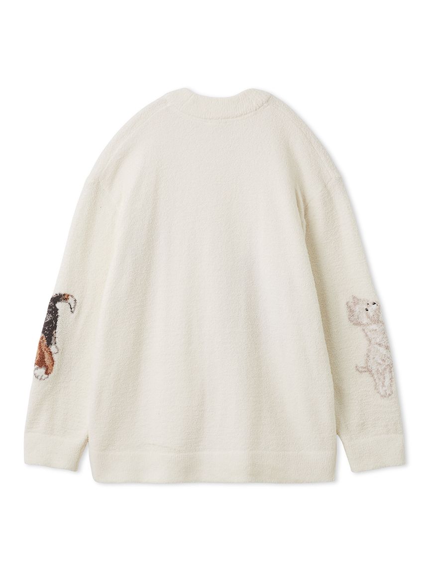 gelato pique エアリーモコプレイフルDOGジャガードカーディガン UNISEX】エアリーモコプレイフルDOGジャガードカーディガン(トップス