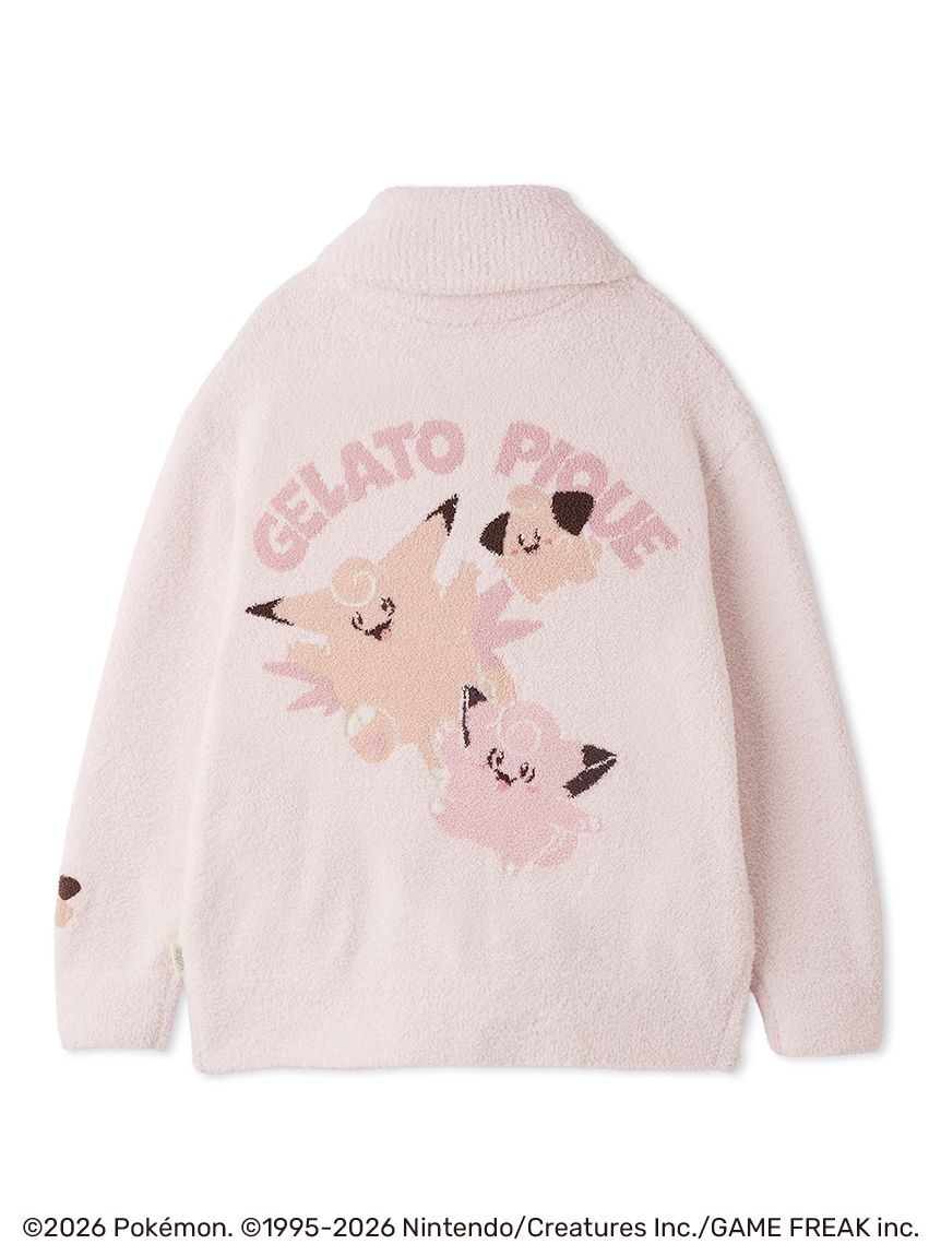ポケモン】【ユニセックス】ベビモコジャガードショールカーディガン