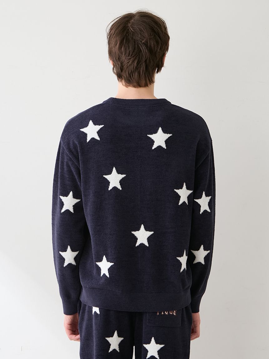 UNISEX】エアリーモコカレッジスタージャガードプルオーバー(トップス