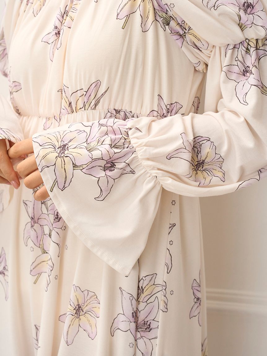 ジェラピケ　ミュシャ　リリー柄レースカップインキャミソール ショパン　セット ジェラピケ ミュシャ リリー柄レースカップインキャミソール ショパン