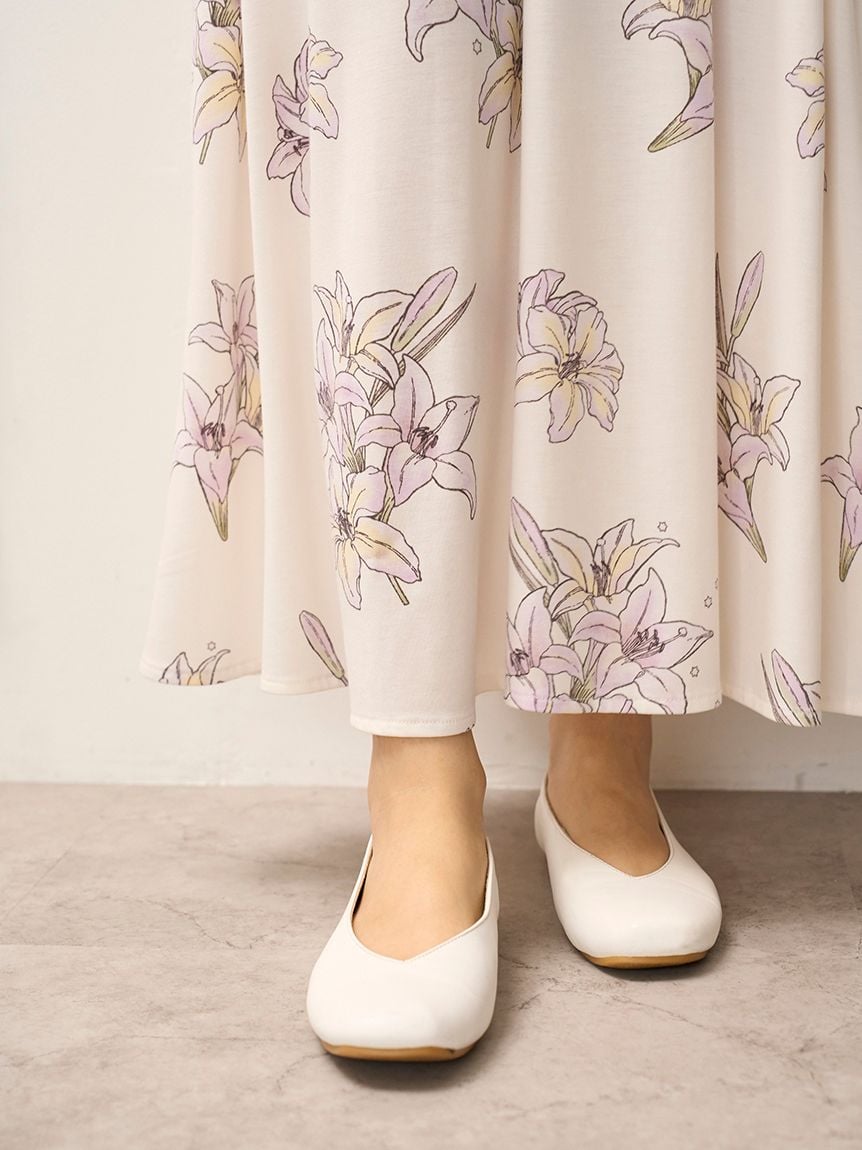 MUCHA】リリー柄カップインワンピース(ワンピース)｜ルーム