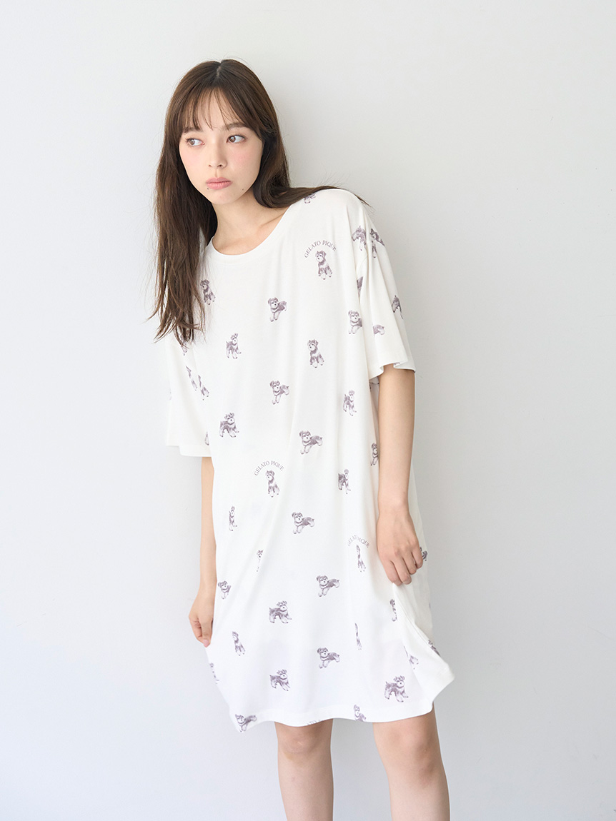 MASH SUMMER WEEK限定】シュナウザー柄ワンピース(ワンピース