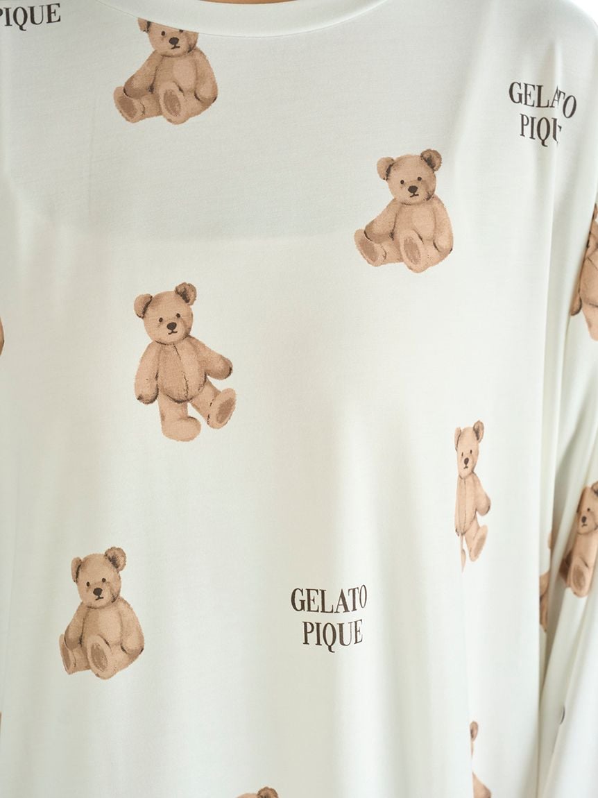 未使用 gelato pique ウサギモチーフドレス gelato pique（ジェラートピケ）の「ウサギモチーフドレス