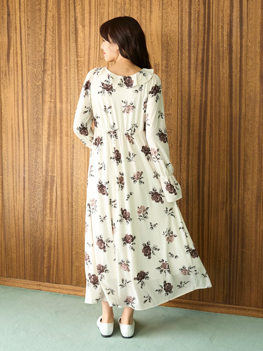 【新品.未使用】♡ジェラートピケ♡ヴィンテージローズ柄マキシワンピース ♡ ヴィンテージローズ柄ワンピース｜ジェラートピケの通販｜&mall