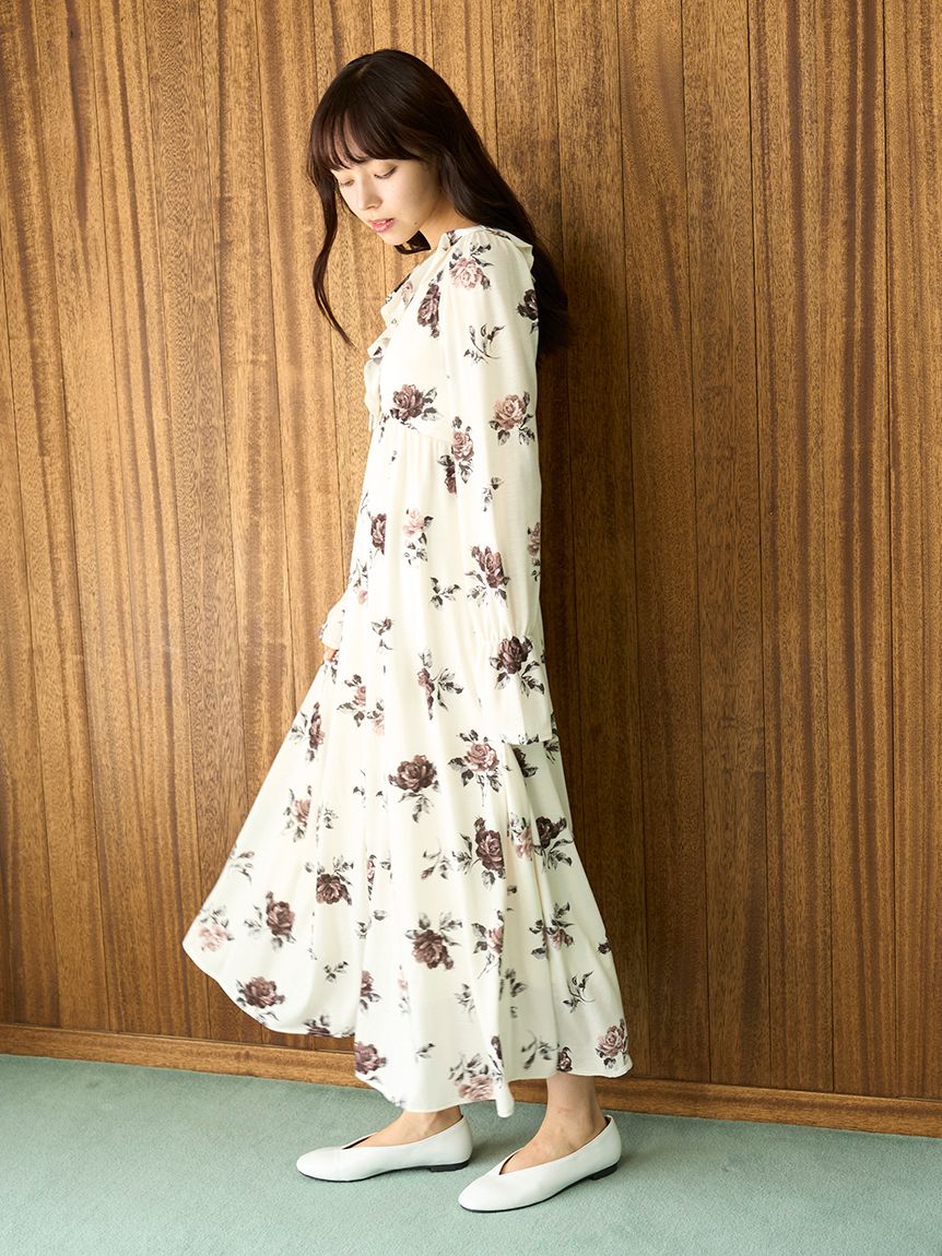 ヴィンテージローズ柄ワンピース(ワンピース)｜ルームウェア・パジャマ