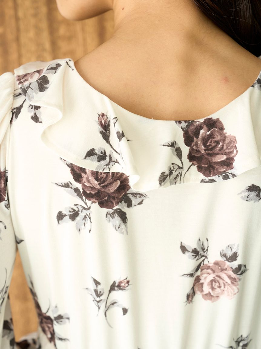 ヴィンテージローズ柄ワンピース(ワンピース)｜ルームウェア・パジャマ