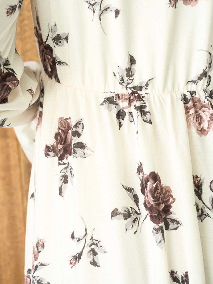 ヴィンテージローズ柄ワンピース(ワンピース)｜ルームウェア・パジャマ