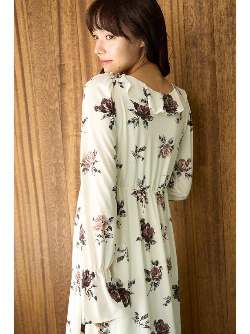 ヴィンテージローズ柄ワンピース(ワンピース)｜ルームウェア