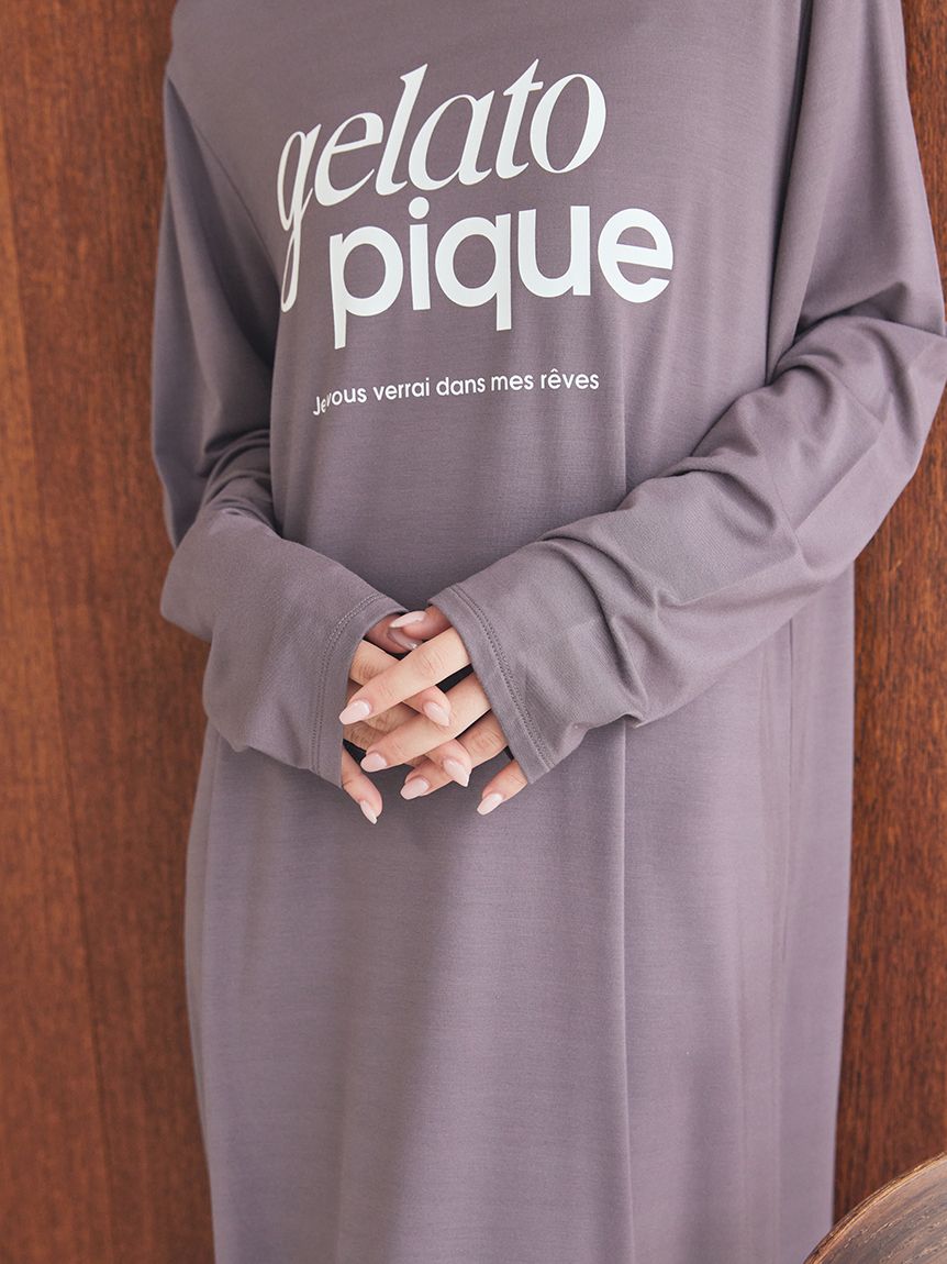 レーヨンロゴワンピース(ワンピース)｜ルームウェア・パジャマ通販の