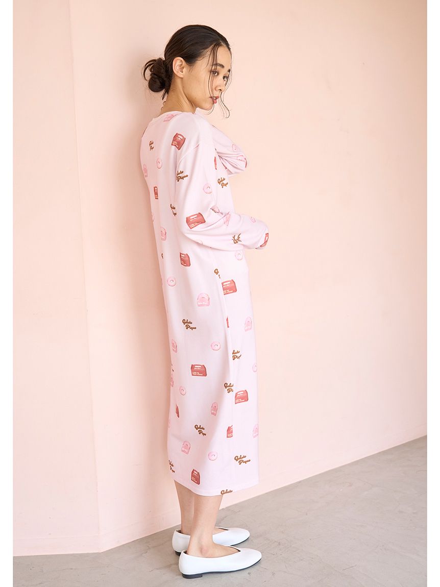 ドーナツ柄ワンピース(ワンピース)｜ルームウェア・パジャマ通販の