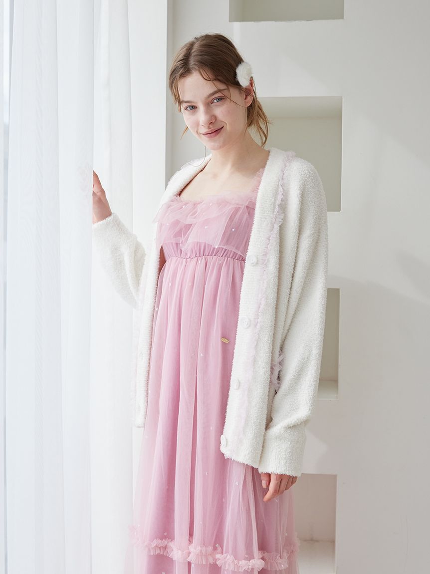 新品未使用ジェラートピケカップインハートワンピースバレンタイン gelato pique（ジェラートピケ）の「【sweet】ハートチュールカップ