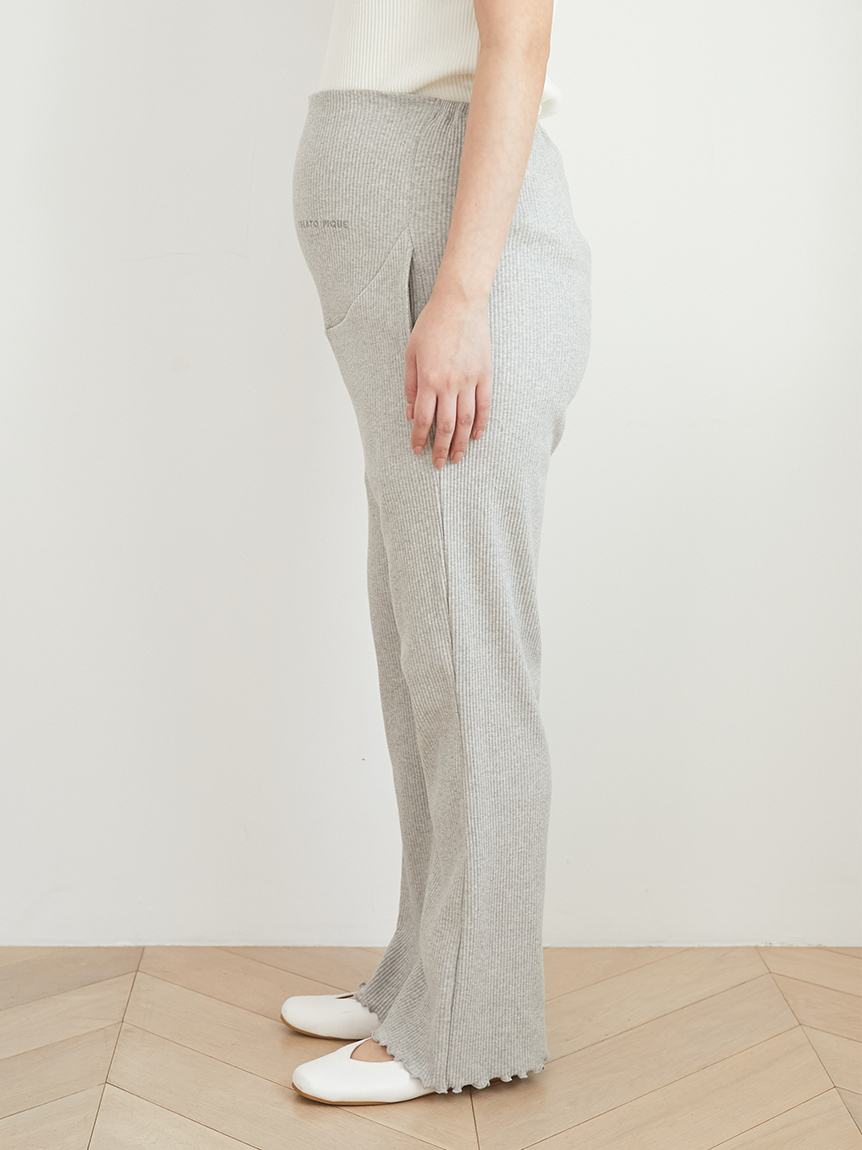 マタニティリブロングパンツ(ロングパンツ)｜ルームウェア・パジャマ