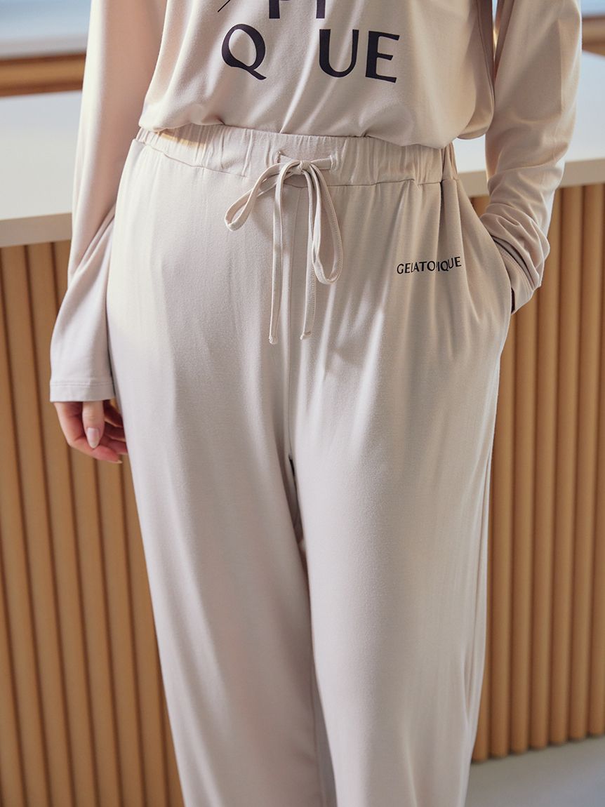 レーヨンロゴロングパンツ(ロングパンツ)｜ルームウェア