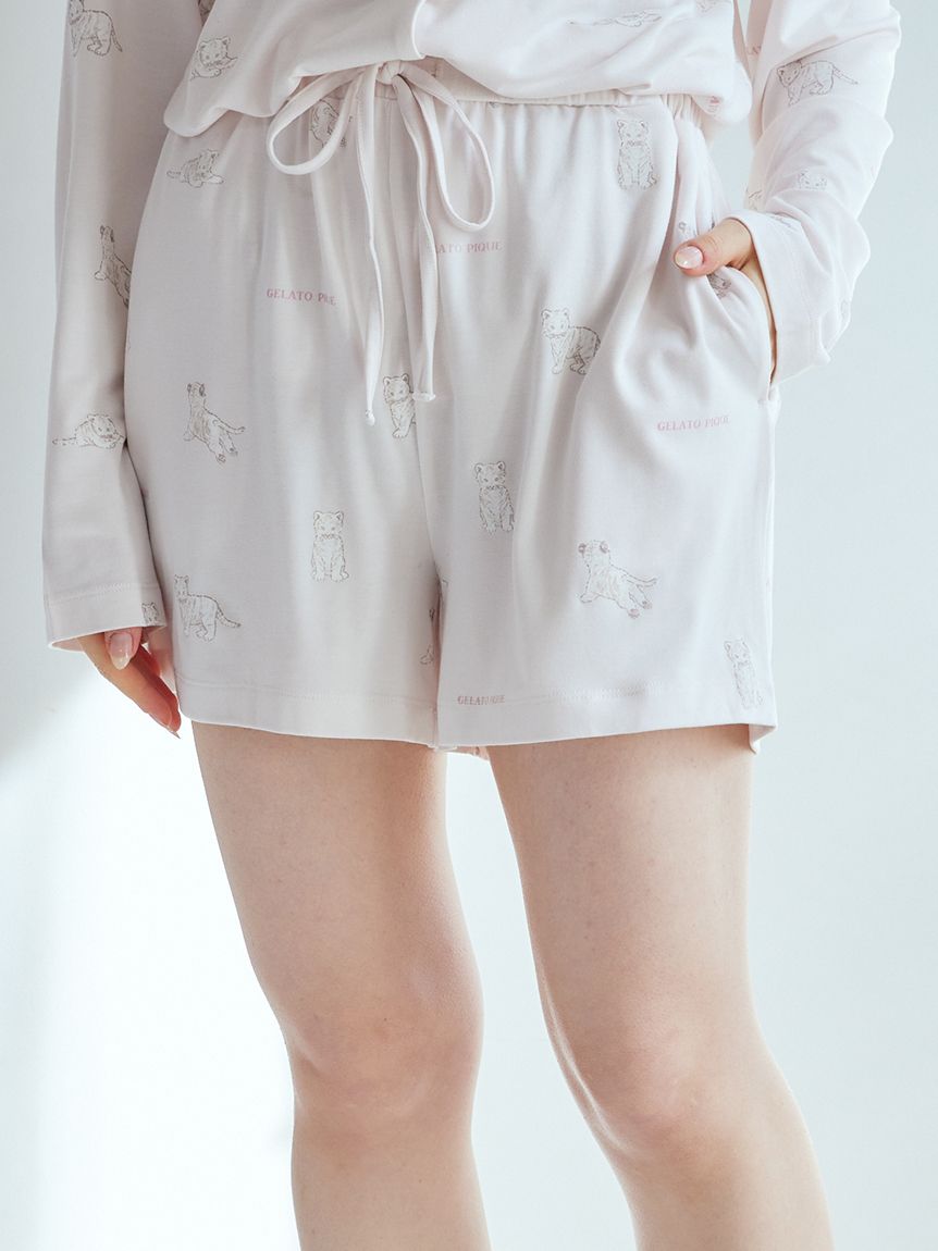 【ONLINE限定】ホワイトタイガー柄ショートパンツ | PWCP251244