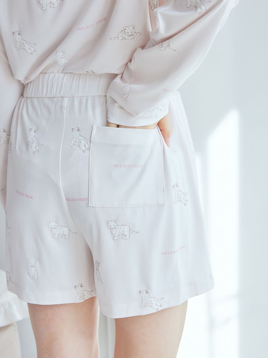【ONLINE限定】ホワイトタイガー柄ショートパンツ | PWCP251244
