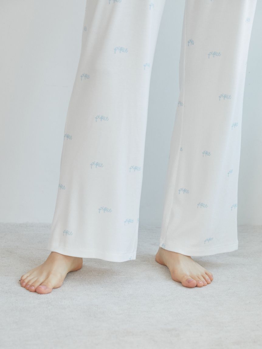 モチーフ3柄ロングパンツ(ロングパンツ)｜ルームウェア