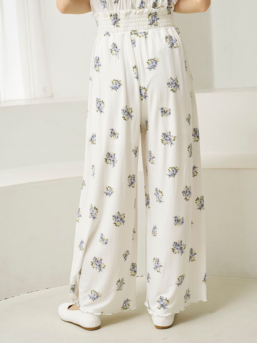 花柄ロングパンツ(ロングパンツ)｜ルームウェア・パジャマ通販の