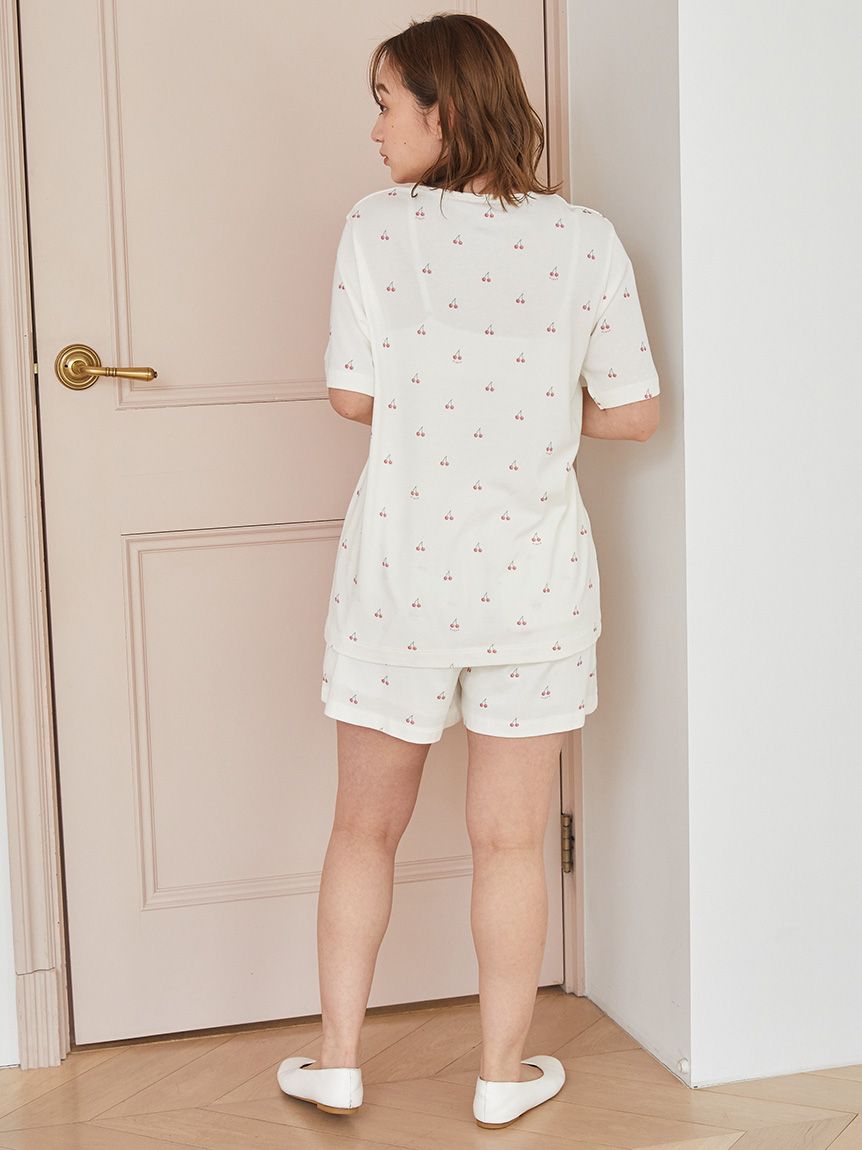 チェリー柄ショートパンツ(ショートパンツ)｜ルームウェア