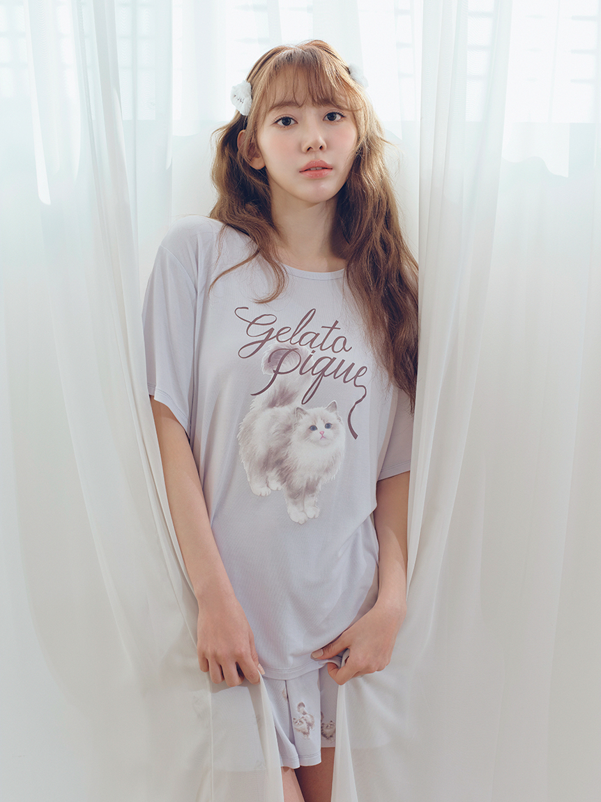 CAT柄ショートパンツ(ショートパンツ)｜ルームウェア・パジャマ