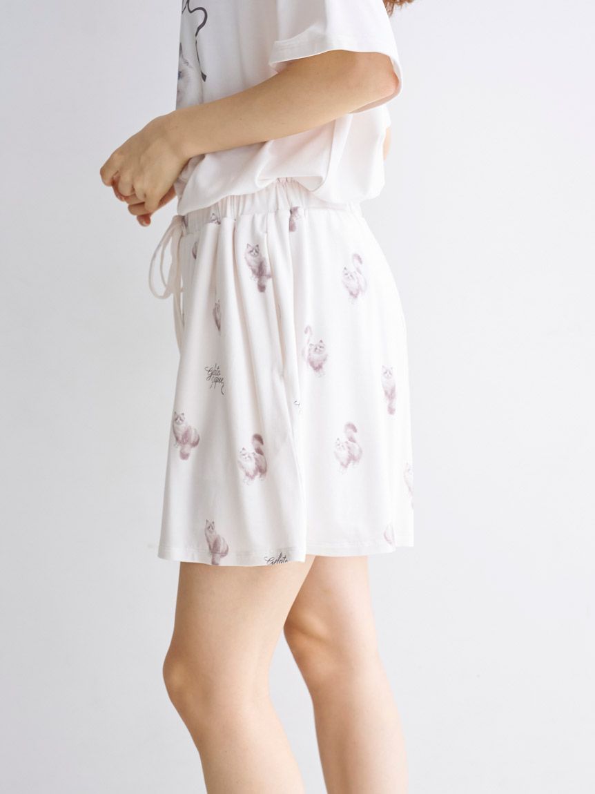 gelato pique☆シャムネコサテントップス&ショートパンツ 上下セット