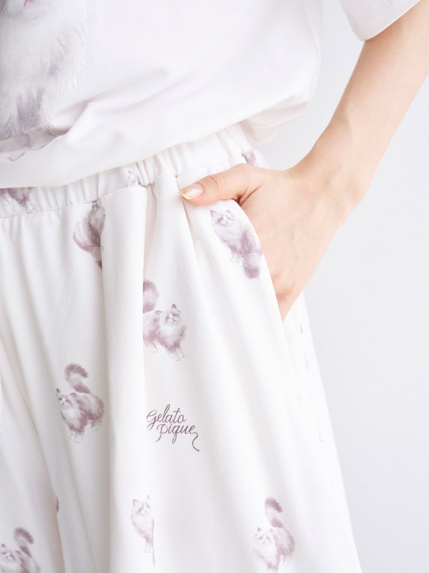 CAT柄ショートパンツ(ショートパンツ)｜ルームウェア・パジャマ