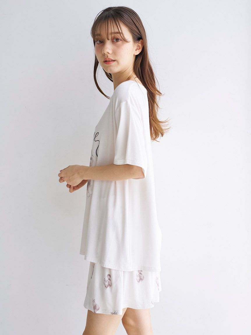 CAT柄ショートパンツ(ショートパンツ)｜ルームウェア・パジャマ