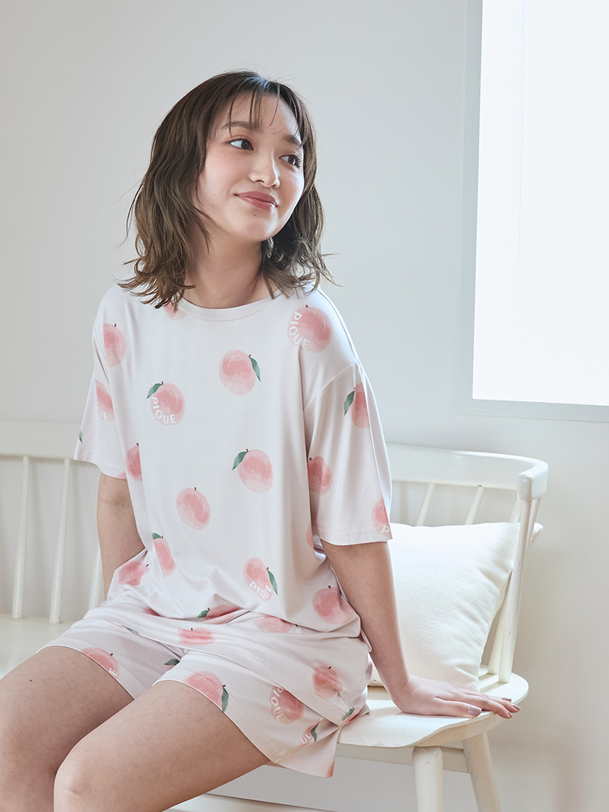 接触冷感】フルーツ柄ショートパンツ（ルームウェア/パジャマ