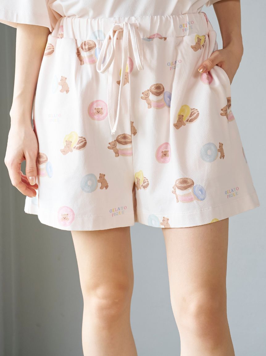 ドーナツベア柄ショートパンツ(ショートパンツ)｜ルームウェア