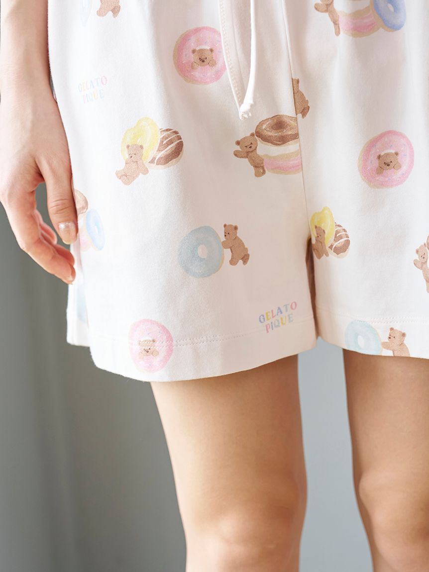ドーナツベア柄ショートパンツ(ショートパンツ)｜ルームウェア
