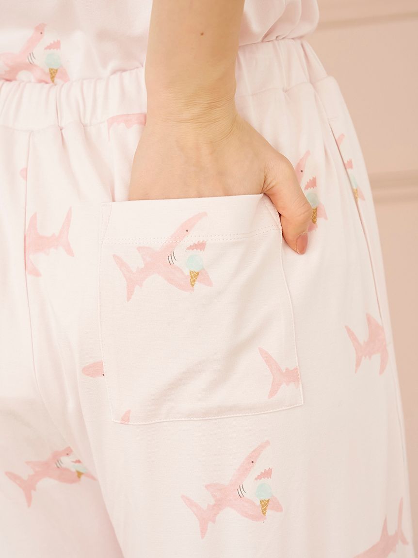 SHARK柄ロングパンツ(ロングパンツ)｜ルームウェア・パジャマ