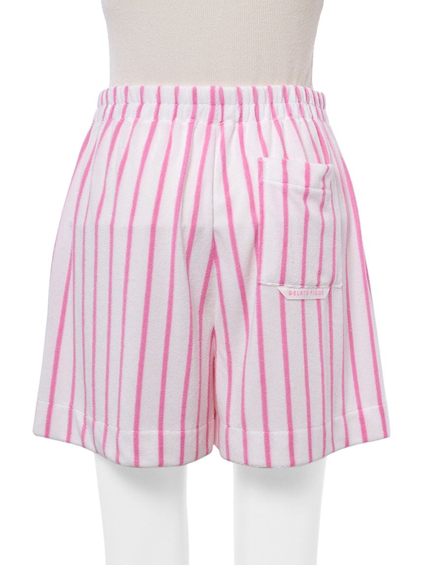 【新品未使用タグ付き】ジェラートピケ　スフレネップパーカ&ショーツ　pink 新品未使用タグ付き】ジェラートピケ スフレネップパーカ