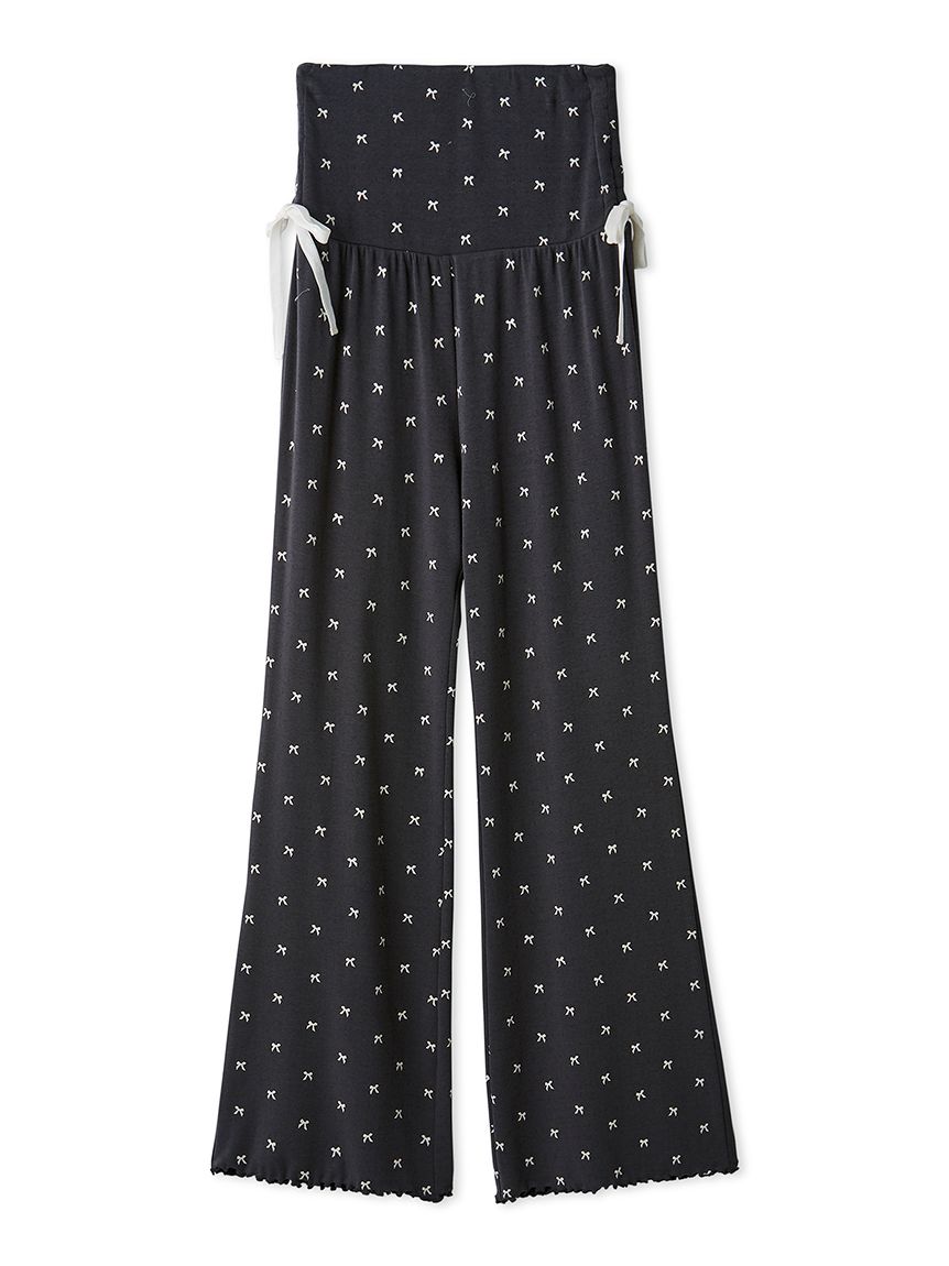 HALLOWEEN】針抜きリボン柄ロングパンツ(ロングパンツ)｜ルーム